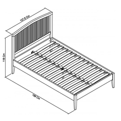 Bentley Designs Ashby Soft Grey Slatted 4' Small Double Bedstead Bentley Designs Ashby Soft Grey Slatted 4' Small Double Bedstead