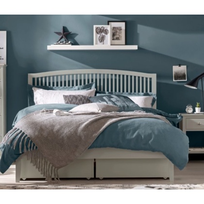 Bentley Designs Ashby Soft Grey Slatted 4'6 Double Bedstead Bentley Designs Ashby Soft Grey Slatted 4'6 Double Bedstead