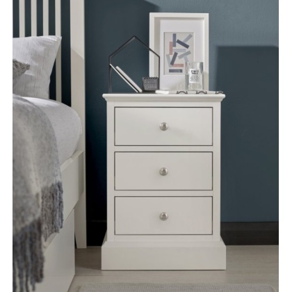 Bentley Designs Ashby White 3 Drawer Nightstand Bentley Designs Ashby White 3 Drawer Nightstand