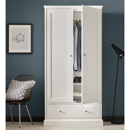 Bentley Designs Ashby White Double Wardrobe Bentley Designs Ashby White Double Wardrobe