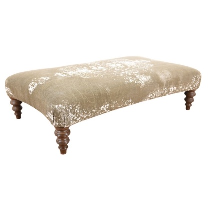 Tetrad Jacaranda Curved Plain Top Stool - Bagru Tetrad Jacaranda Curved Plain Top Stool - Bagru