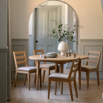Gallery Direct Malvern Round Extending Dining Table Gallery Direct Malvern Round Extending Dining Table