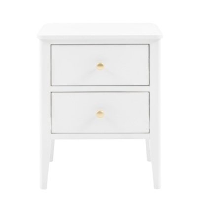 Gallery Direct Acton 2 Drawer Bedside White Gallery Direct Acton 2 Drawer Bedside White