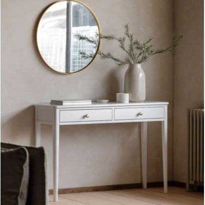 Gallery Direct Acton 2 Drawer Console White Gallery Direct Acton 2 Drawer Console White