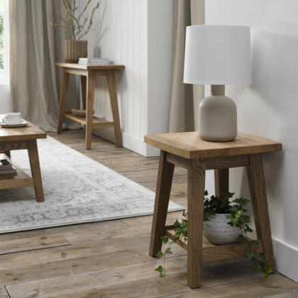 Bentley Designs Camden Rustic Oak Lamp Table Bentley Designs Camden Rustic Oak Lamp Table