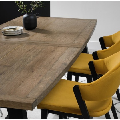 Bentley Designs Camden Weathered Oak & Peppercorn 4 - 6 Seater Dining Table Bentley Designs Camden Weathered Oak & Peppercorn 4 - 6 Seater Dining Table