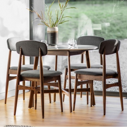 Gallery Barcelona Round Dining Table + 4 Chairs Gallery Barcelona Round Dining Table + 4 Chairs