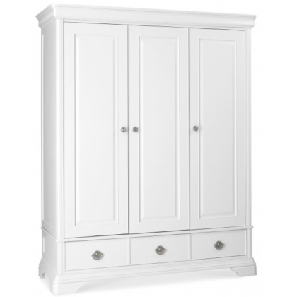 Bentley Designs Chantilly White Triple Wardrobe Bentley Designs Chantilly White Triple Wardrobe