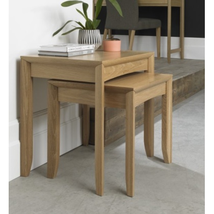 Bentley Designs Bergen Oak Nest Of Lamp Tables Bentley Designs Bergen Oak Nest Of Lamp Tables