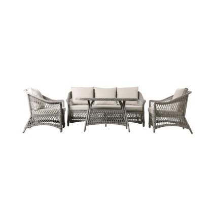 Gallery Direct Menton Country Sofa Dining/Tea Set Stone Gallery Direct Menton Country Sofa Dining/Tea Set Stone