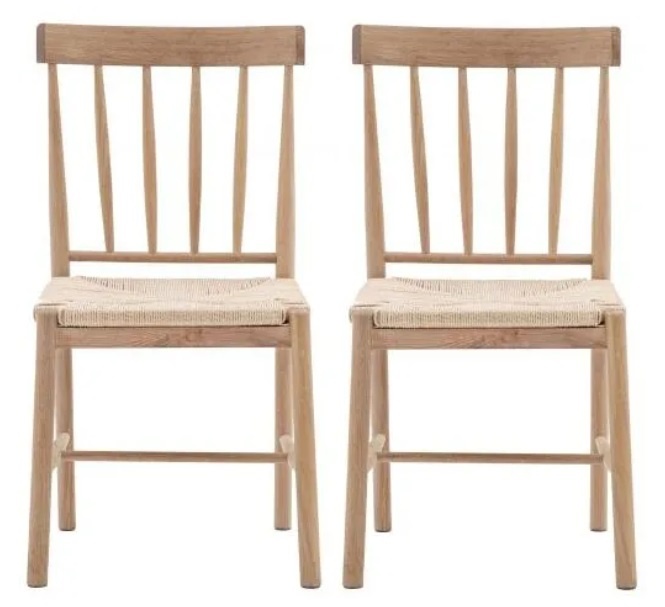 Gallery Gallery Eton Dining Chair Natural (PAIR)