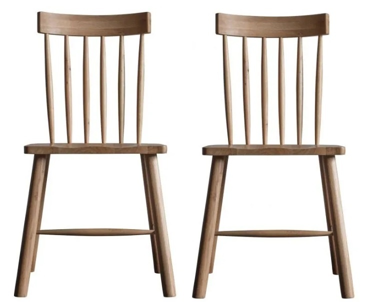 Gallery Gallery Kingham Dining Chair Oak (PAIR)