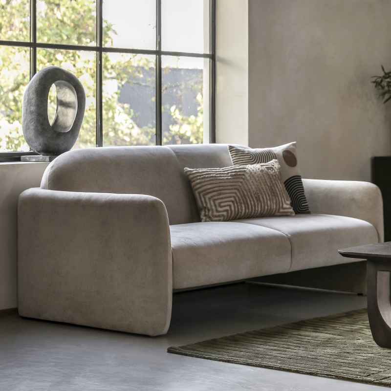 Gallery Massa 3 Seater Sofa Grey | Brentham Furniture