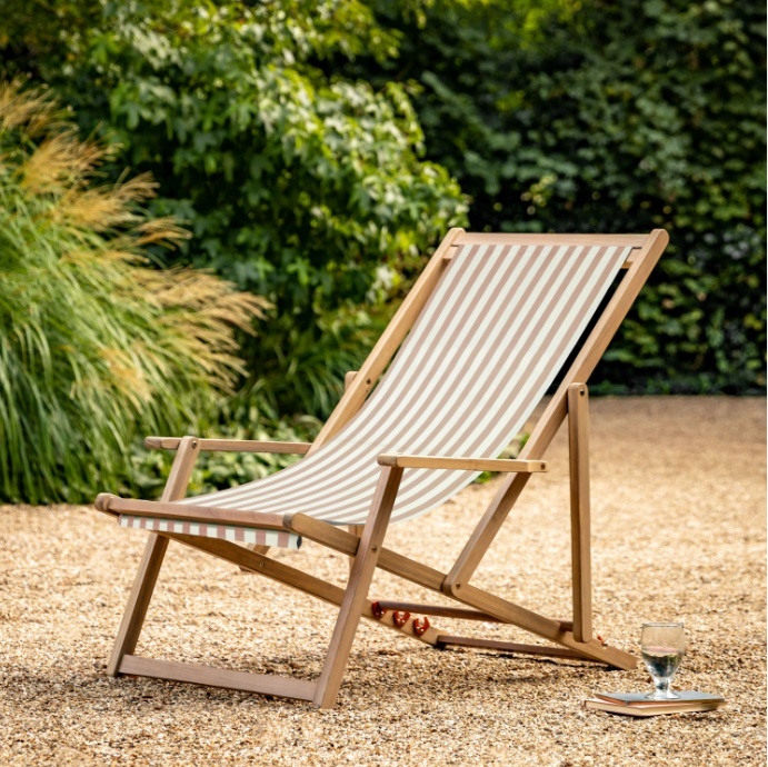 Gallery Brentham Deck Chair Clay Stripe