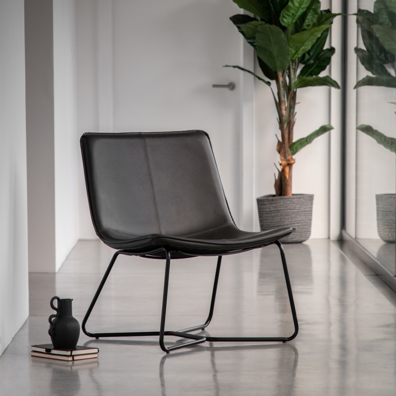 Gallery Gallery Hawking Lounge Chair Charcoal