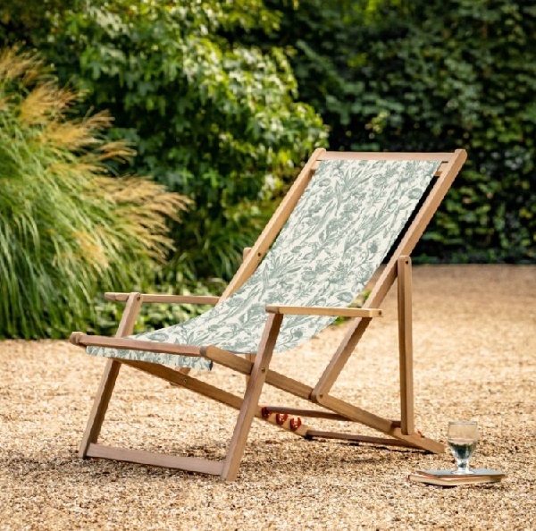 Gallery Brentham Deck Chair Verde Flora