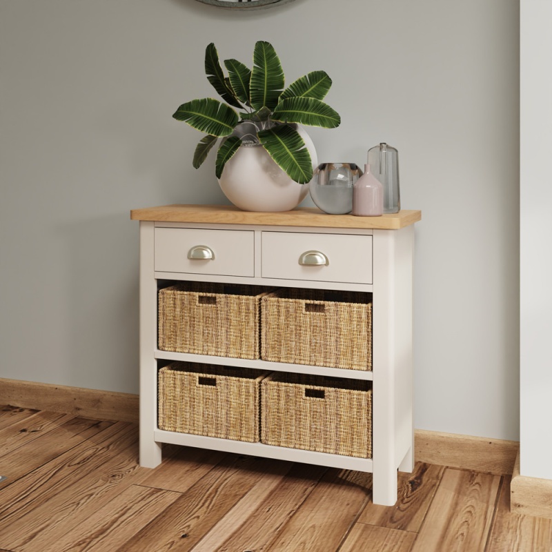 Brenthams Simplicity Ludlow 2 Drawer 4 Basket Unit