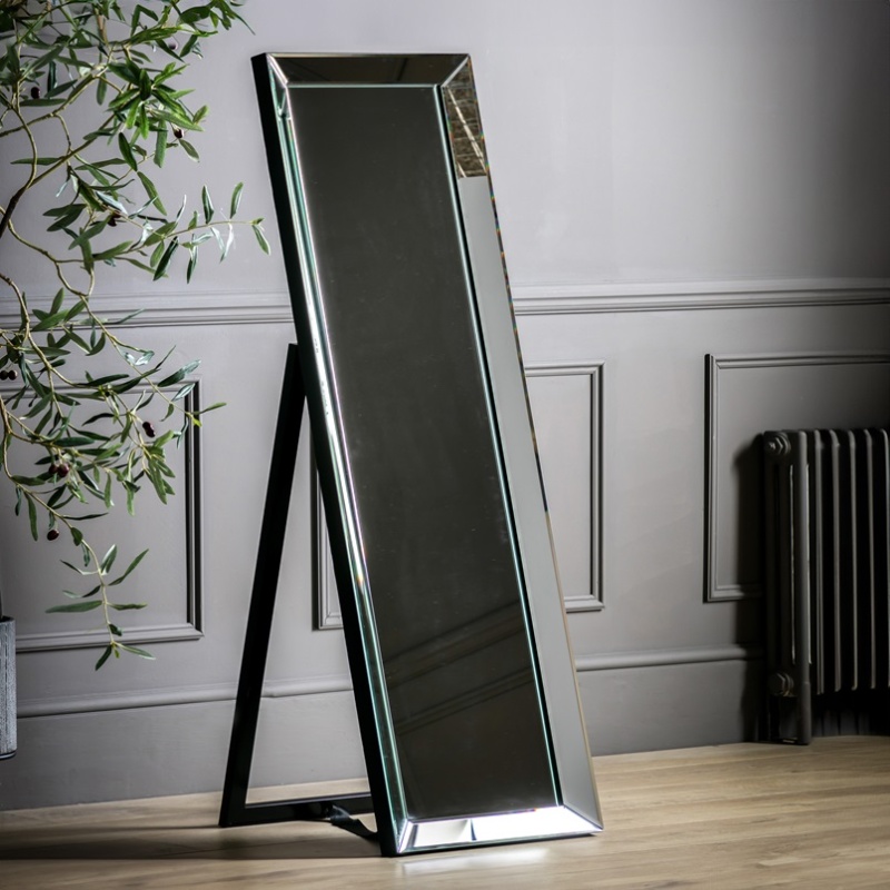 Gallery Luna Cheval Mirror - Silver