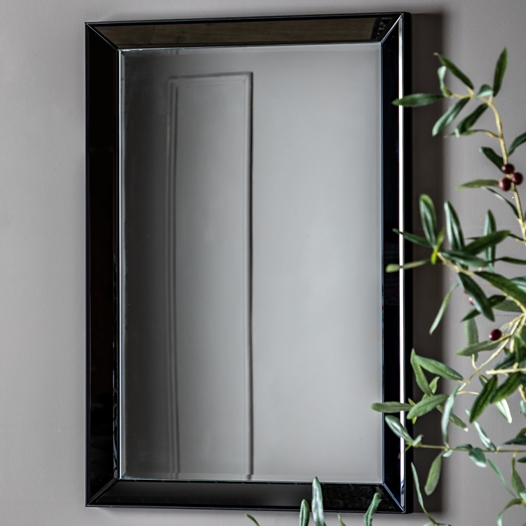 Gallery Luna Mirror Rectangle - Black