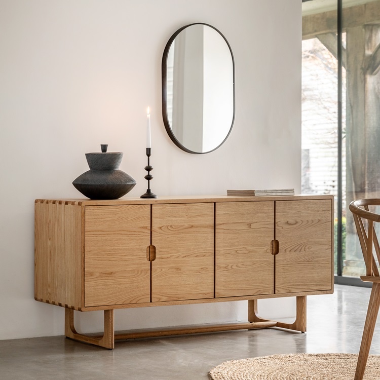 Gallery Gallery Craft 4 Door Sideboard - Natural