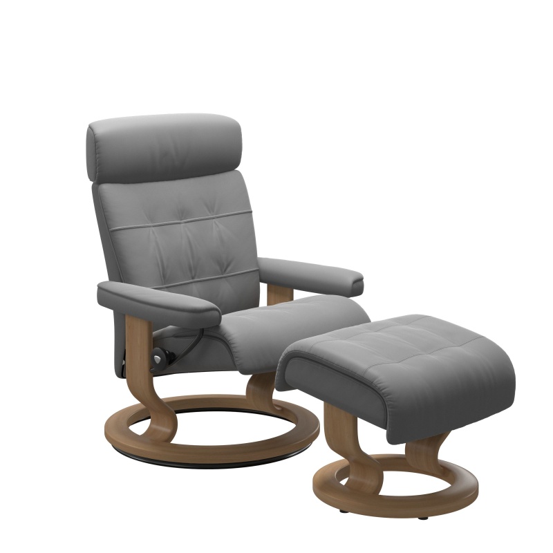 Stressless Stressless Erik Chair and Stool with Classic Base