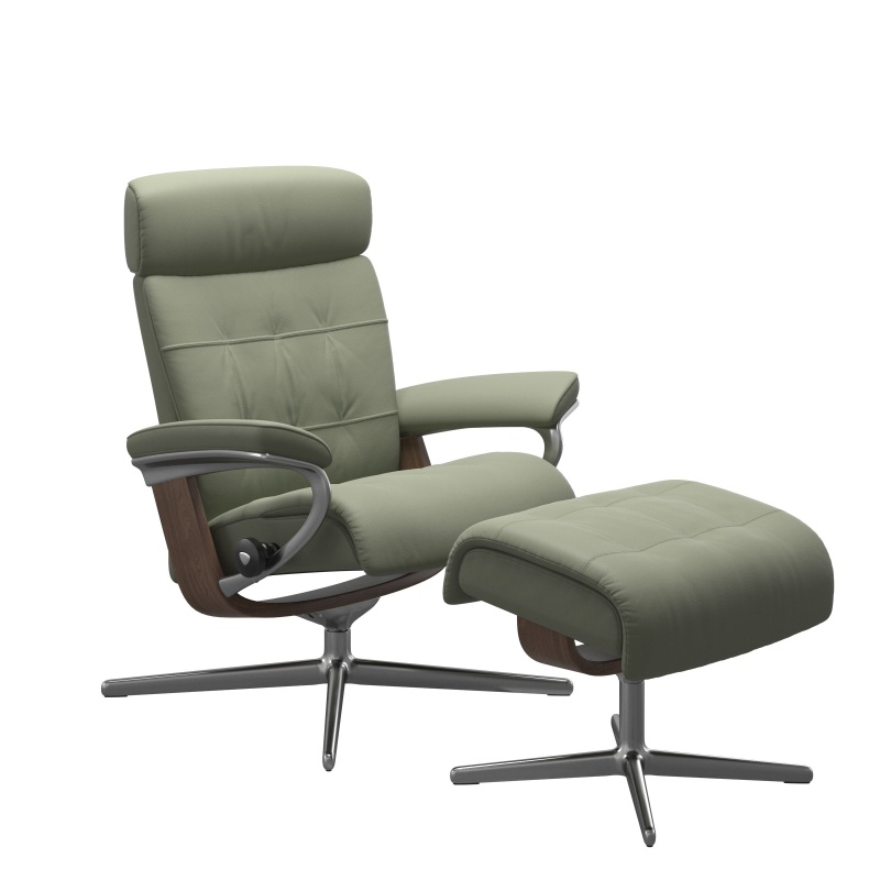 Stressless Stressless Erik Chair and Stool with Cross Base