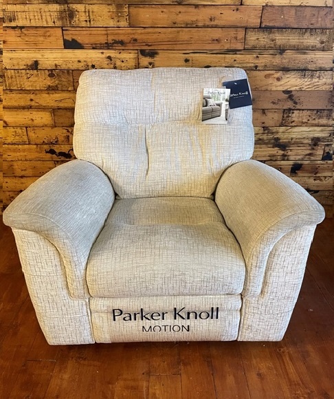 Parker Knoll Parker Knoll Hudson Manual Recliner Chair - Fabric Sabrina Beige