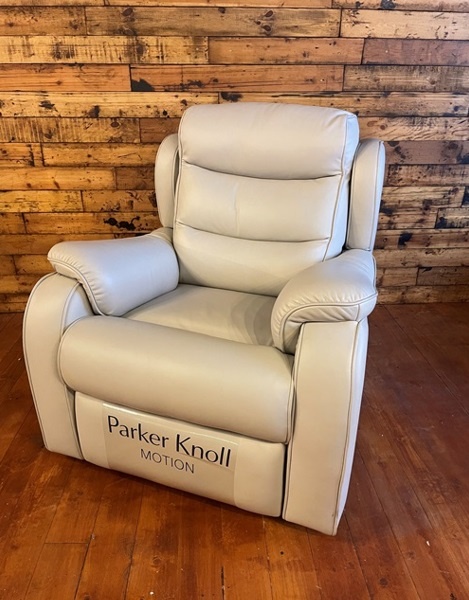 Parker Knoll Parker Knoll Michigan Power Recliner Chair - Leather Como Dove