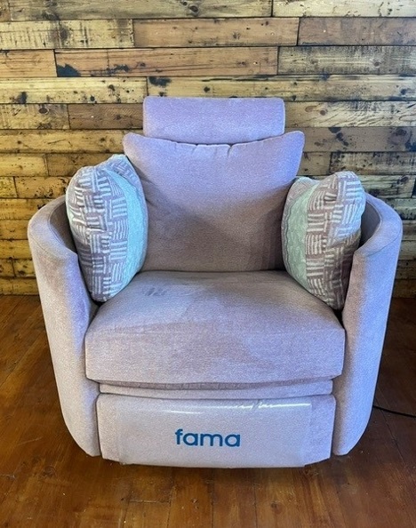 Fama Fama Moon Moon Electric Power Recliner - Kaya FR71 Mauve Fabric