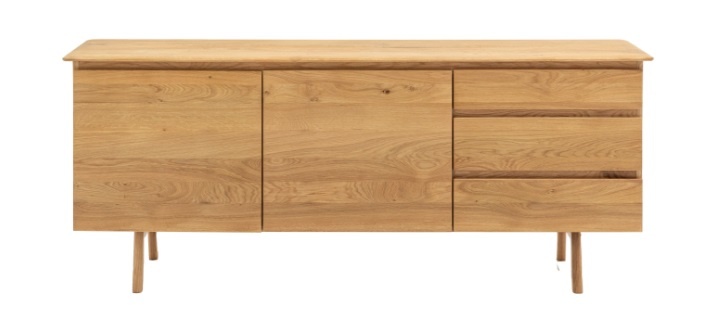 Gallery Gallery Madrid 2 Door 3 Drawer Sideboard Oak