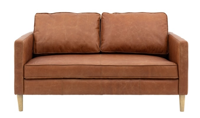 Gallery Gallery Osborne 2 Seater Sofa Vintage Brown Leather