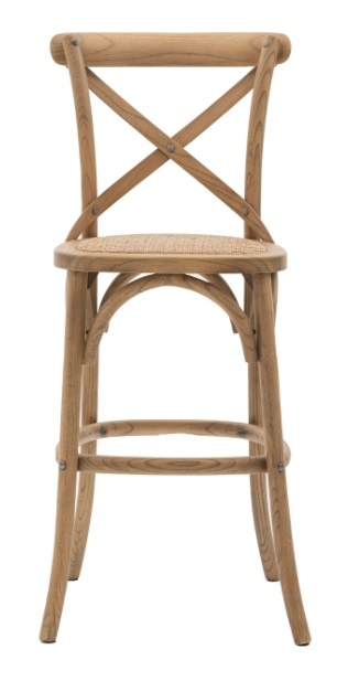 Gallery Gallery Cafe Stool Oak Rattan (Set of 2)