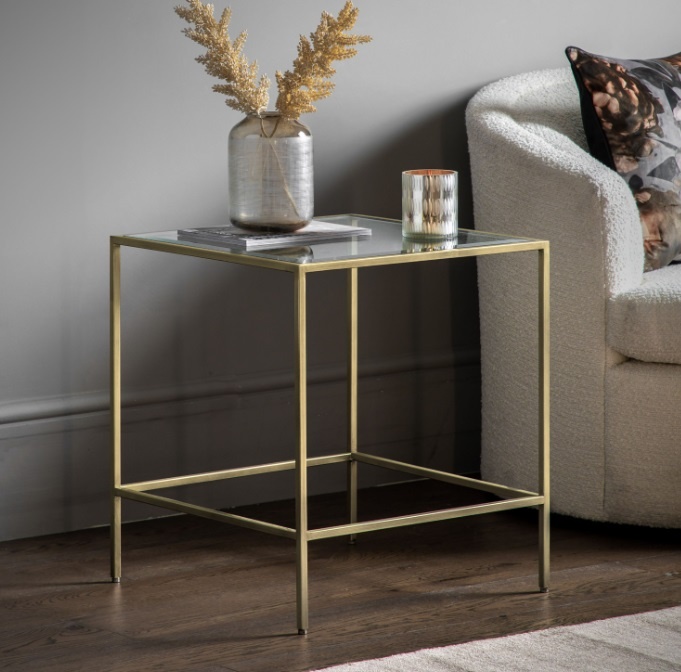 Gallery Gallery Rothbury Side Table Champagne