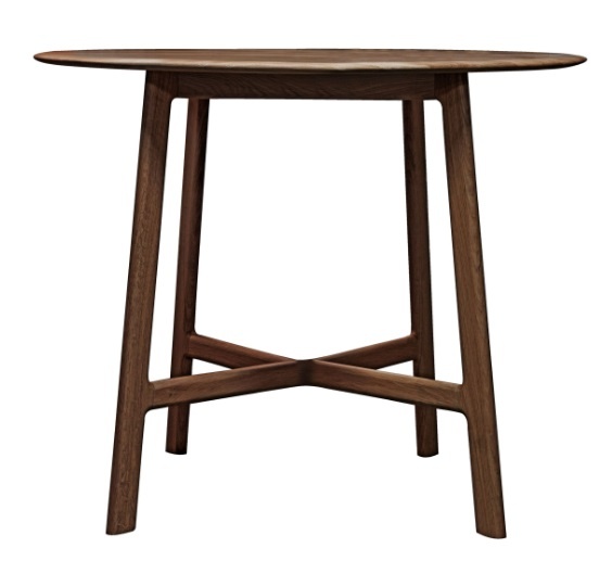 Gallery Gallery Madrid Round Dining Table Walnut