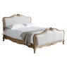 Gallery Chic 5' Linen Upholstered Kingsize Bed Weathered