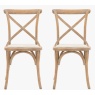 Gallery Gallery Washed Oak Cafe Chairs (Set Of 2)