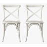 Gallery Cafe Chair White Linen (Set of 2)