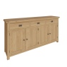 Brenthams Simplicity Woodfield Oak 4 Door Sideboard