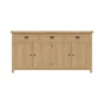 Brenthams Simplicity Woodfield Oak 4 Door Sideboard