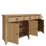 Brenthams Simplicity Woodfield Oak 4 Door Sideboard