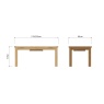 Brenthams Simplicity Woodfield Oak 1.7M Butterfly Extending Table