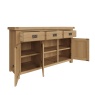 Brenthams Simplicity Woodfield Oak 3 Door Sideboard