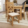 Woodfield Oak Cross Back Chair Fabric