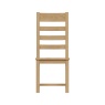 Brenthams Simplicity Woodfield Oak Ladder Back Chair Wooden Seat