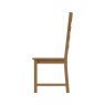 Brenthams Simplicity Woodfield Oak Ladder Back Chair Wooden Seat