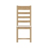 Brenthams Simplicity Woodfield Oak Ladder Back Chair Fabric