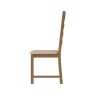 Brenthams Simplicity Woodfield Oak Ladder Back Chair Fabric