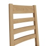 Brenthams Simplicity Woodfield Oak Ladder Back Chair Fabric