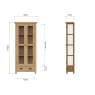 Brenthams Simplicity Woodfield Oak Display Cabinet