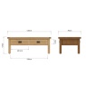 Brenthams Simplicity Woodfield Oak Large Coffee Table